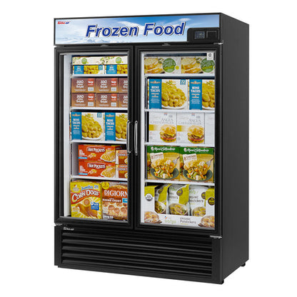 Turbo Air TGF-49F(B)-N 54 3/8" 2 Section Freezer Merchandiser