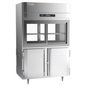 Victory DRSA-2D-S1-PT-HD-HC 52 1/8" Solid & Glass Door Pass-Thru Refrigerator