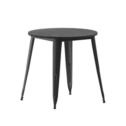 Flash Furniture JJ-T14623-80-BKBK-GG 30" Patio Table