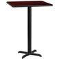 Flash Furniture XU-MAHTB-3030-T2222B-GG Dining Table