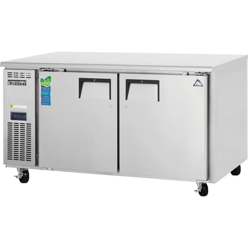 Everest ETWF2 59 1/4" Solid Door Undercounter Freezer