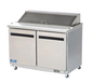 Arctic Air AST48R 48 1/4" 2 Doors 12 Pan Sandwich / Salad Prep Table
