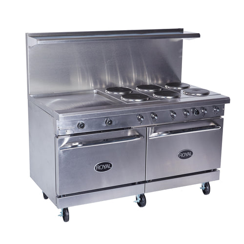 Royal Range RRE-4GT48 72" Electric Restaurant Range