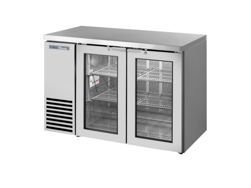 True TBB24-48-2G-Z1-SFT-S-1 48 1/8" Glass Door Back Bar Cooler