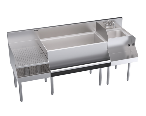 Krowne KR24-W72B-10 72" Underbar Ice Bin / Cocktail Station