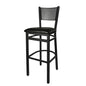 BFM Seating 2161B-SB GR1 17 1/2" Barstool