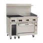 Vulcan 48C-4B24G 48" 4 Burner Gas Restaurant Range