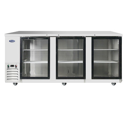 Atosa MBB90GGR 89 1/4" Glass Door Back Bar Cooler