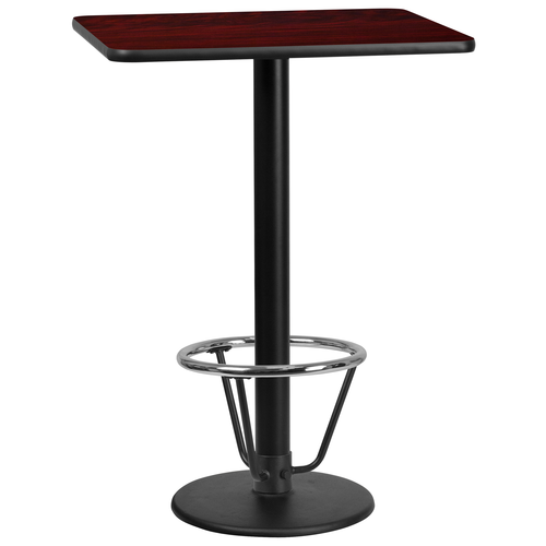 Flash Furniture XU-MAHTB-2430-TR18B-3CFR-GG Dining Table