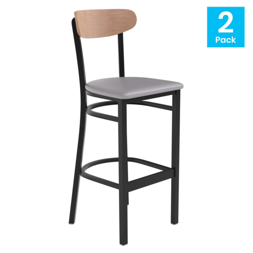 Flash Furniture 2-XU-DG6V6GYV-NAT-GG 17" Barstool