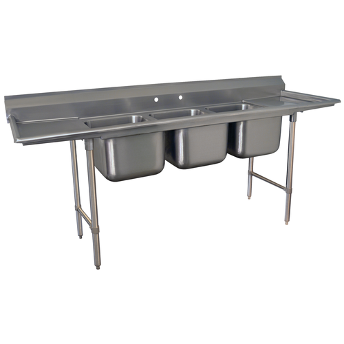 Advance Tabco T9-3-54-18RL-X 91" Compartment Sink
