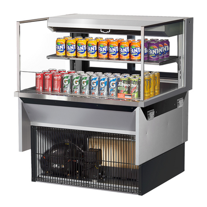 Turbo Air TOM-36L-UFD-S-2SI-N 35 7/8" Refrigerated Display Case