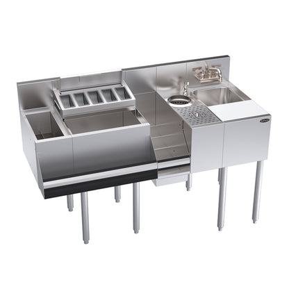 Krowne KR24-MX54-7 54" Underbar Ice Bin / Cocktail Station