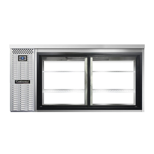 Continental Refrigerator BB69SNSSSGDPT 69" Solid Door Back Bar Cooler