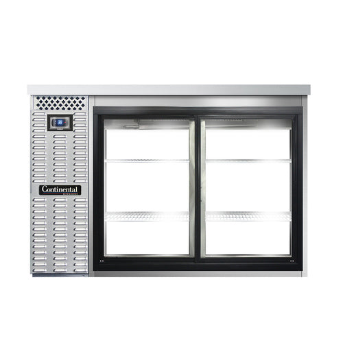 Continental Refrigerator BB50SNSSSGDPT 50" Solid Door Back Bar Cooler