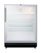 Summit SCR600BGLMBL 23 5/8" Refrigerated Merchandiser