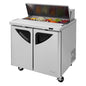 Turbo Air TST-36SD-N6 36 3/8" 2 Doors 12 Pan Sandwich / Salad Prep Table