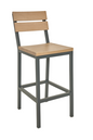 BFM Seating 4110BNAT-GR 17 1/2" Barstool