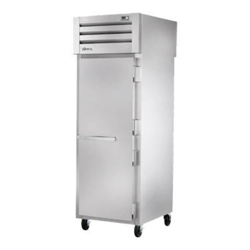 True STG1RPT-1S-1G-HC 27 1/2" 1 Section Solid & Glass Door Pass-Thru Refrigerator