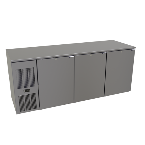 Glastender C1FL72-UC 72" Solid Door Undercounter Refrigerator