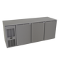 Glastender C1FL72-UC 72" Solid Door Undercounter Refrigerator
