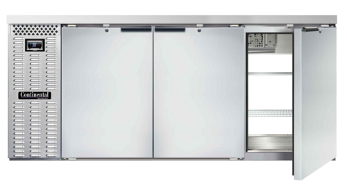 Continental Refrigerator BB79NSSPT 79" Solid Door Back Bar Cooler