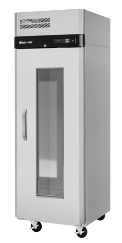 Turbo Air M3R24-1-G-N-TS 23 3/4" 1 Section Solid Door Reach-In Refrigerator