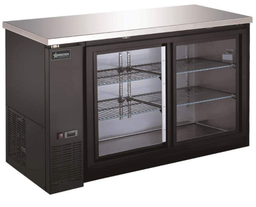 Omcan 51060 60 3/4" Glass Door Back Bar Cooler