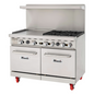 Migali C-RO4B-24GL-NG 48" Gas Restaurant Range