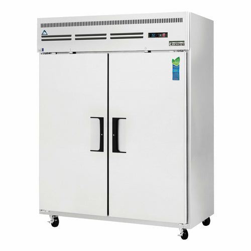 Everest ESWR2 59" 2 Section Solid Door Reach-In Refrigerator