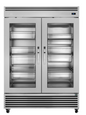 True TGN-2R-2G 57 5/8" 2 Section Glass Door Reach-In Refrigerator