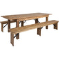 Flash Furniture XA-FARM-4-GG 96" Dining Table