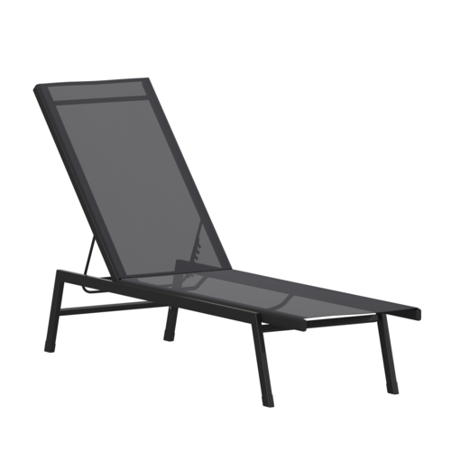 Flash Furniture JJ-LC326-BLK-BLK-GG 29" Patio Lounge Seating