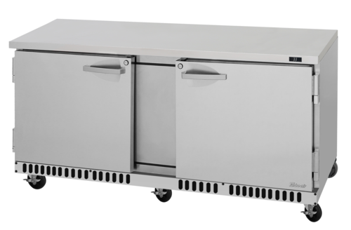 Turbo Air PUR-72-FB-N 72 5/8" Solid Door Undercounter Refrigerator