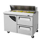 Turbo Air TST-48SD-D2-N 48 1/4" 1 Door 12 Pan Sandwich / Salad Prep Table