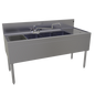 Glastender FSB-60L-S 60" Underbar Sink