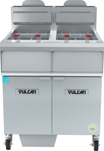 Vulcan 2VHG50AF 31 1/4" (2) 50 lb Gas Fryer Battery