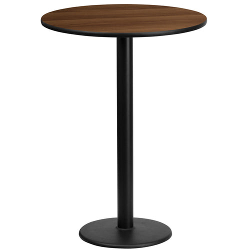 Flash Furniture XU-RD-24-WALTB-TR18B-GG Dining Table