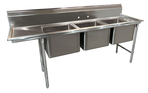Advance Tabco 9-83-60-24L 94 3/8" Compartment Sink