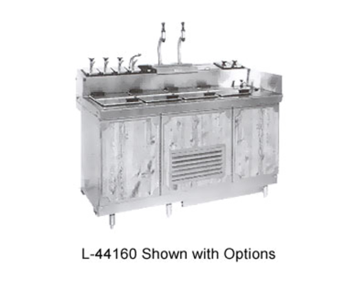 La Rosa L-44160 60" Ice Cream Dipping Cabinet with Syrup Rail
