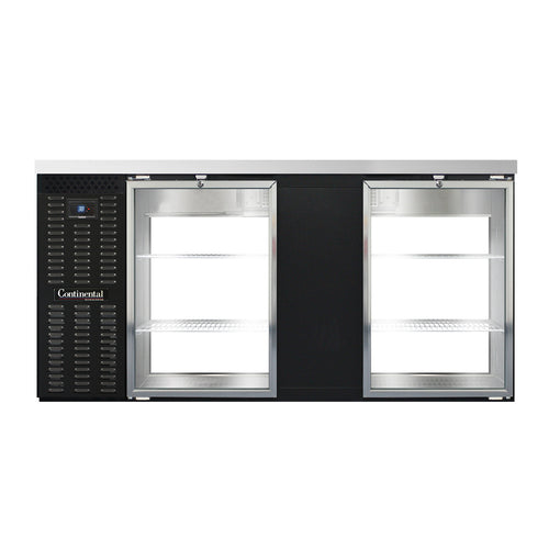 Continental Refrigerator BB69SNGDPT 69" Solid Door Back Bar Cooler