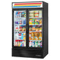 True GDM-43-HC~TSL01 47 1/8" 2 Section Refrigerated Merchandiser