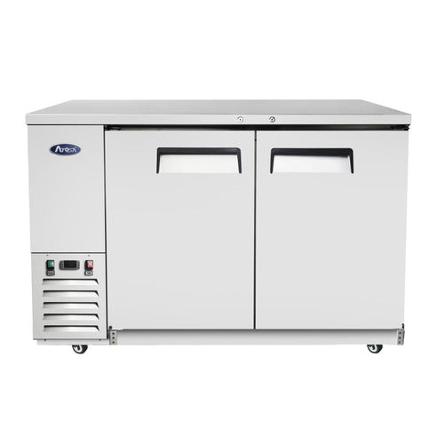 Atosa MBB59GR 57 3/4" Solid Door Back Bar Cooler