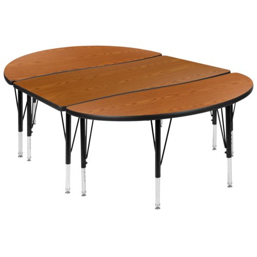 Flash Furniture XU-GRP-A3048CON-48-OAK-T-P-GG 47 1/2" Dining Table