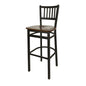 BFM Seating 2090B-SB ASH 17 1/2" Barstool