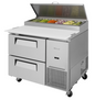 Turbo Air TPR-44SD-D2-N 44" 2 Drawer Pizza Prep Table