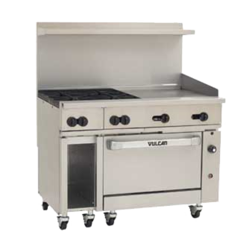 Vulcan 48S-4B24GT 48" 4 Burner Gas Restaurant Range