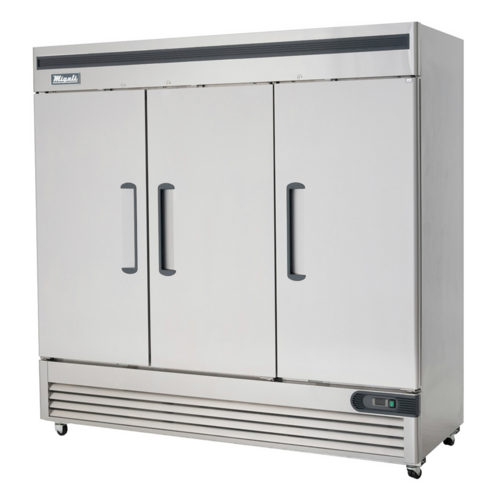 Migali C-3FB-HC 81 7/8" Solid Door Reach-In Freezer