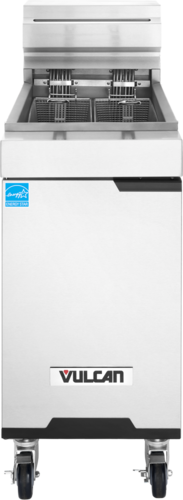 Vulcan JEF50-ES-QS-PLATINUM 15 3/4" 50 lb Electric Floor Fryer