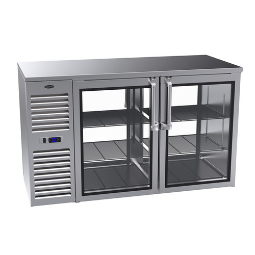 Krowne KPT60L 60" Solid Door Back Bar Cooler